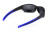 Очки поляризационные BluWater Daytona-2 Polarized (gray), серые в черно-синей оправе