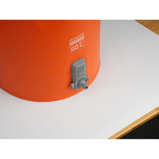 Контейнер для воды с насосом и душевой лейкой Flextail Tiny Shower Bucket, 20л, оранжевый