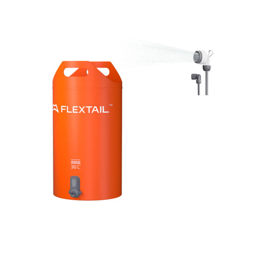 Душ портативный с емкостью и насосом Flextail Tiny Shower Bucket, 20л, оранжевый