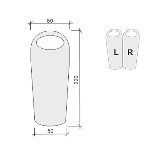 Спальный мешок Terra Incognita Alaska 450(L) бирюза