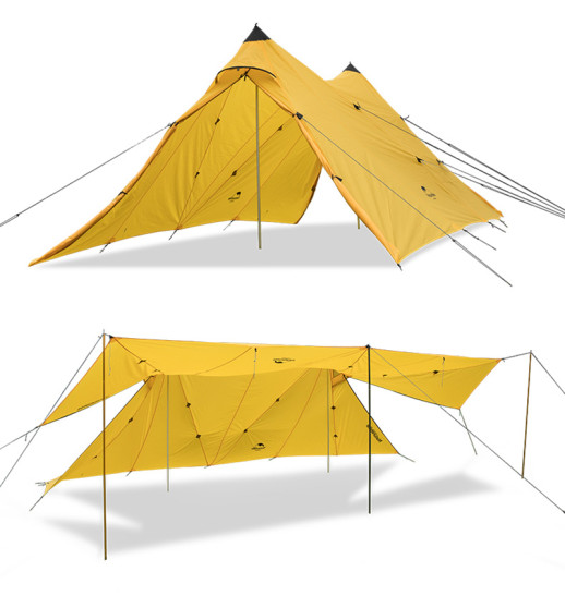 Тент-палатка Naturehike Twin Peaks 210T polyester  orange (NH17T015-M)