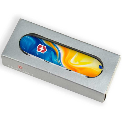Складной нож Victorinox HUNTSMAN UKRAINE Желто-синие краски