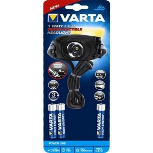 Налобный фонарь Varta 1W LED Head Light