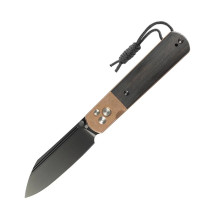 Нож Artisan Holm, AR-RPM9, Rose Gold PVD Steel+Ebony Inlay