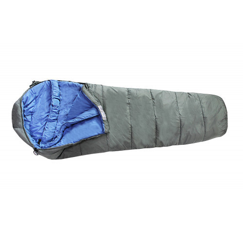 Спальный мешок Travel Extreme WORM серо-синий, левая молния