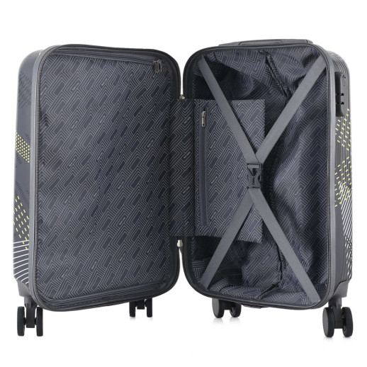 Чемодан Semi Line 20" (S) Black Pattern (T5651-1)