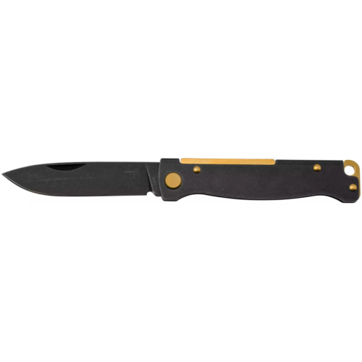 Нож Boker Plus Atlas Black Stonewash Brass