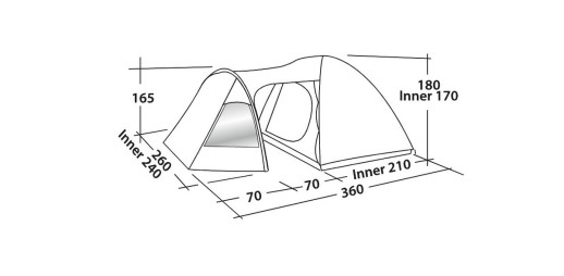 Палатка Easy Camp Blazar 400 Rustic Green