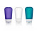 Набор силиконовых бутылочек Humangear GoToob + 3 Pack Large (прозрачный, фиолетовый, бирюзовый)