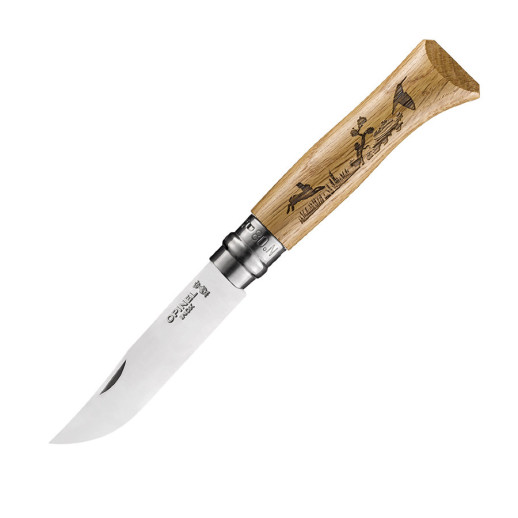 Нож Opinel №8 VRI Animalia Заяц, дуб (002333)