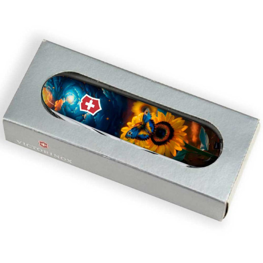 Складной нож Victorinox HUNTSMAN UKRAINE Звездная бабочка