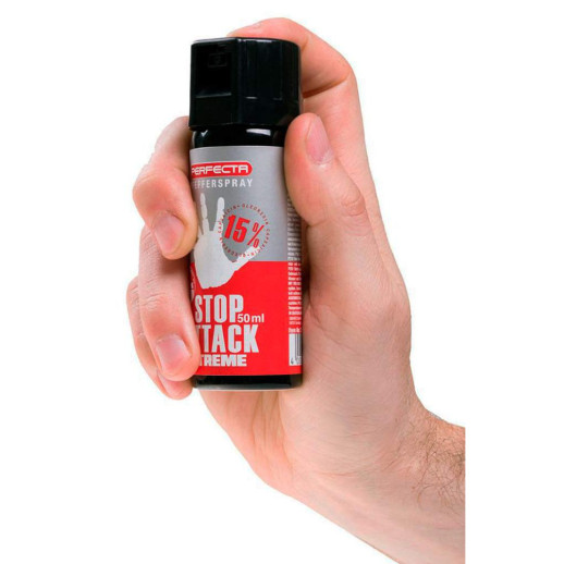 Баллончик газовый перцовый Umarex Perfecta Stop Attack Xtreme 15%, 50 мл, струйное распыление