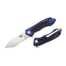 Складной нож Bestech Knives BELUGA, черный+синий