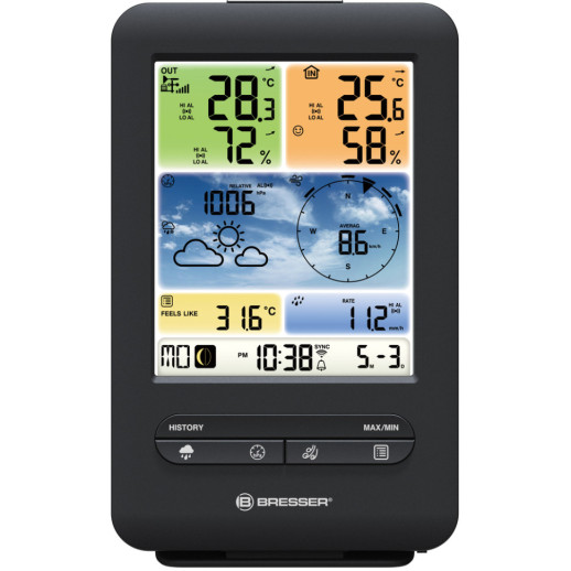 Метеостанция Bresser Weather Center 5-in-1 V WIFI Professional colour (7002585) (930104)