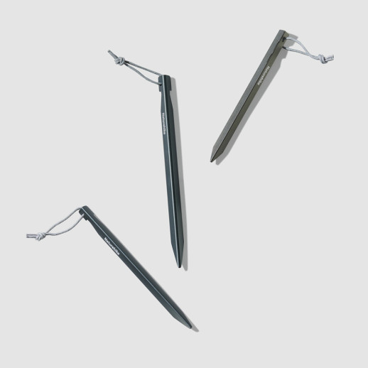 Колышки туристические облегченные Naturehike CNK2650PJ014, V-образные, 15 см, 6 шт, серый