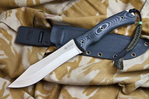 Нож Kizlyar Supreme Safari сатин, сталь AUS8, рукоять микарта