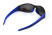 Очки поляризационные BluWater Daytona-4 Polarized (gray), серые в черно-синей оправе
