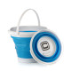 Ведро складное силиконовое СИЛА 10 л blue