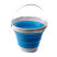 Ведро складное силиконовое СИЛА 10 л blue