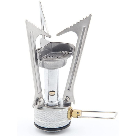 Набор Газовая горелка BRS-1 складная + Газовый баллон резьбовый бутановый Quest, 450гр