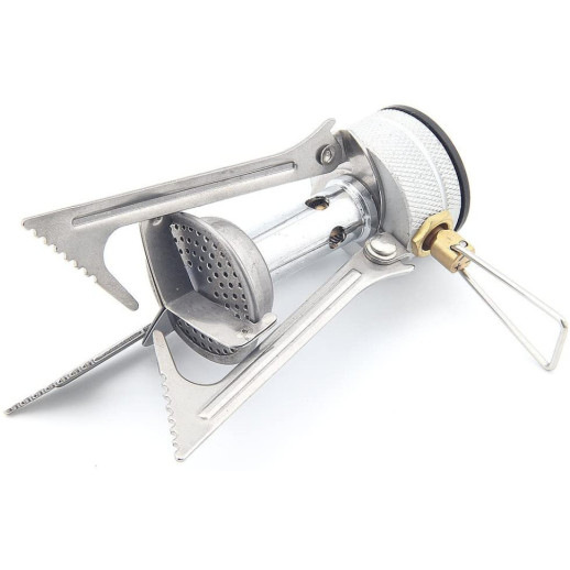 Набор Газовая горелка BRS-1 складная + Газовый баллон резьбовый бутановый Quest, 450гр