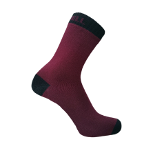 Водонепроницаемые носки DexShell Ultra Thin Crew, бордовый/черный S