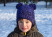 Детская водонепроницаемая шапка DexShell с бубонами DH572, фиолетовая
