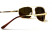 Очки поляризационные BluWater Navigator-2 Polarized (brown), коричневые в золотистой оправе