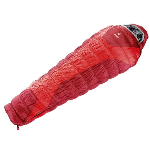 Спальный мешок Deuter Exosphere -4° SL, fire-cranberry, левый