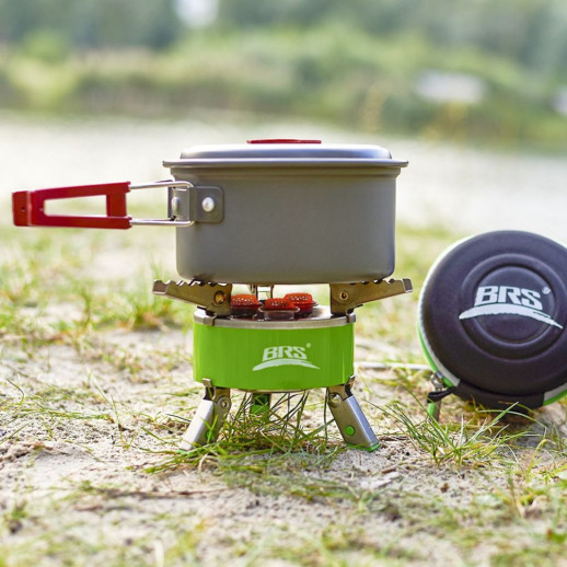 Набор Газовая горелка BRS-73 + Газовый баллон резьбовой Adimanti, 230гр