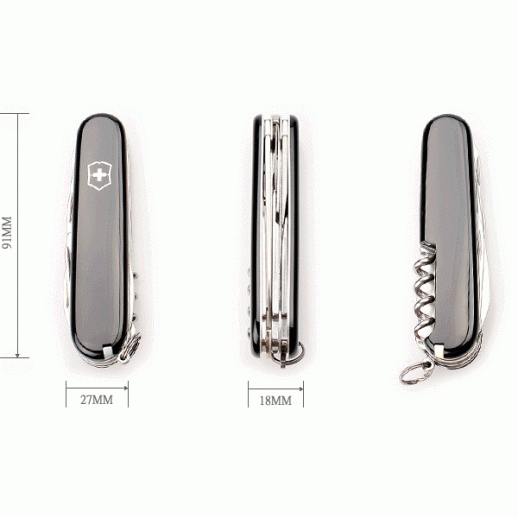 Нож Victorinox Climber черный 1.3703.3