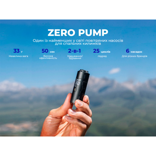 Портативный мини-насос Flextail Zero Pump, черный