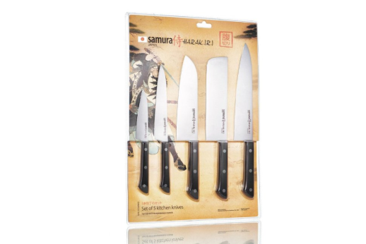 Набор из 5-и кухонных ножей Samura Harakiri SHR-0250WO