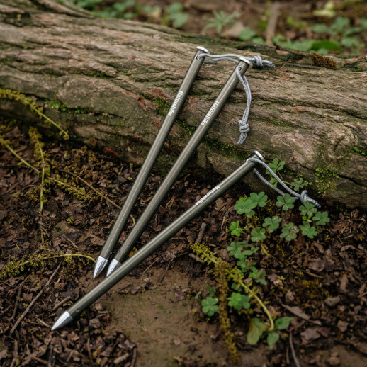Колышки туристические облегченные Naturehike CNK2650PJ014, прямые, 18 см, 6 шт, серый
