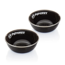 Набор мисок эмалированных Petromax Enamel Bowls 0,16 л Черный (2 шт)