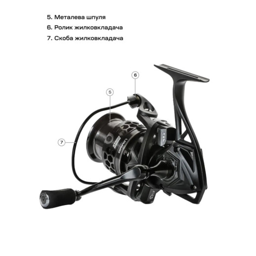 Катушка Brain Storm'19 4000 7+1BB 4.9:1