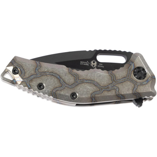 Нож Heretic Medusa Tanto DLC Magnacut Flamed Titanium Grey