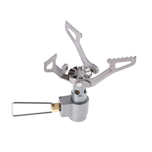 Набор Газовая горелка титановая BRS-3000T + Газовый баллон резьбовой бутановый Quest, 450гр