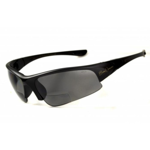 Очки BluWater Winkelman-1 polarized (1.5 bifocal) (gray) черная бифокальная линза с диоптриями