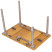 Стол Bo-Camp Southwark 60x40cm Bamboo Brown (1404662)
