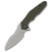 Нож Hightron Mini Ventura, D2, G10, зеленый, стальной stonewash клинок