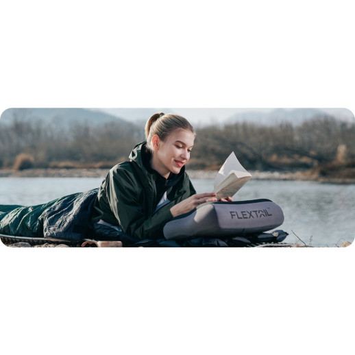 Надувная подушка анатомическая Flextail Zero Pillow SE, серая
