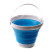 Ведро складное силиконовое СИЛА 5 л blue