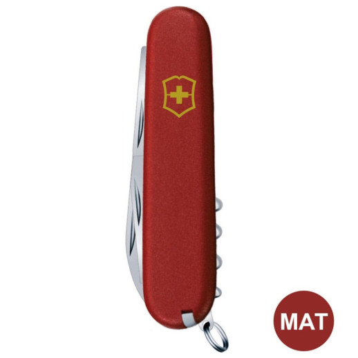 Складной нож Victorinox SPARTAN MAT красный матовый лак с желтым лого