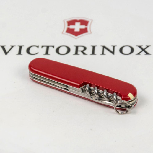Складной нож Victorinox SPARTAN MAT красный матовый лак с желтым лого