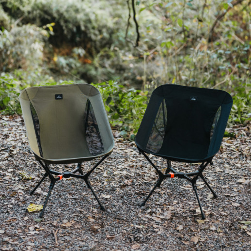 Стул складной ультралегкий Naturehike CNK2550JJ013 Yamami YL01, размер М, алюминий, черный