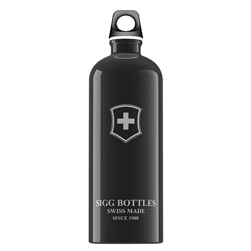 Бутылка для воды SIGG Swiss Emblem, 1 л, черная