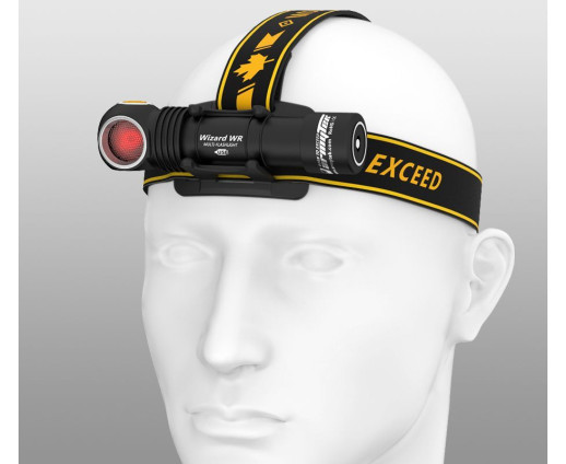Налобный фонарь Armytek Wizard WR Magnet USB + 18650 Warm & Red тёплый
