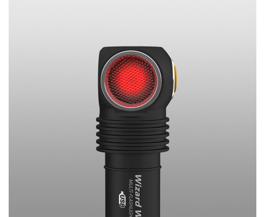 Налобный фонарь Armytek Wizard WR Magnet USB + 18650 Warm & Red тёплый