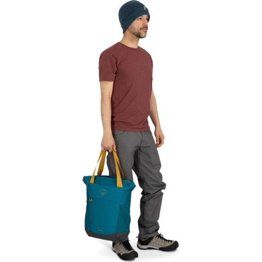 Рюкзак Osprey Daylite Tote Pack deep peyto green/tunnel vision - O/S - бирюзовый